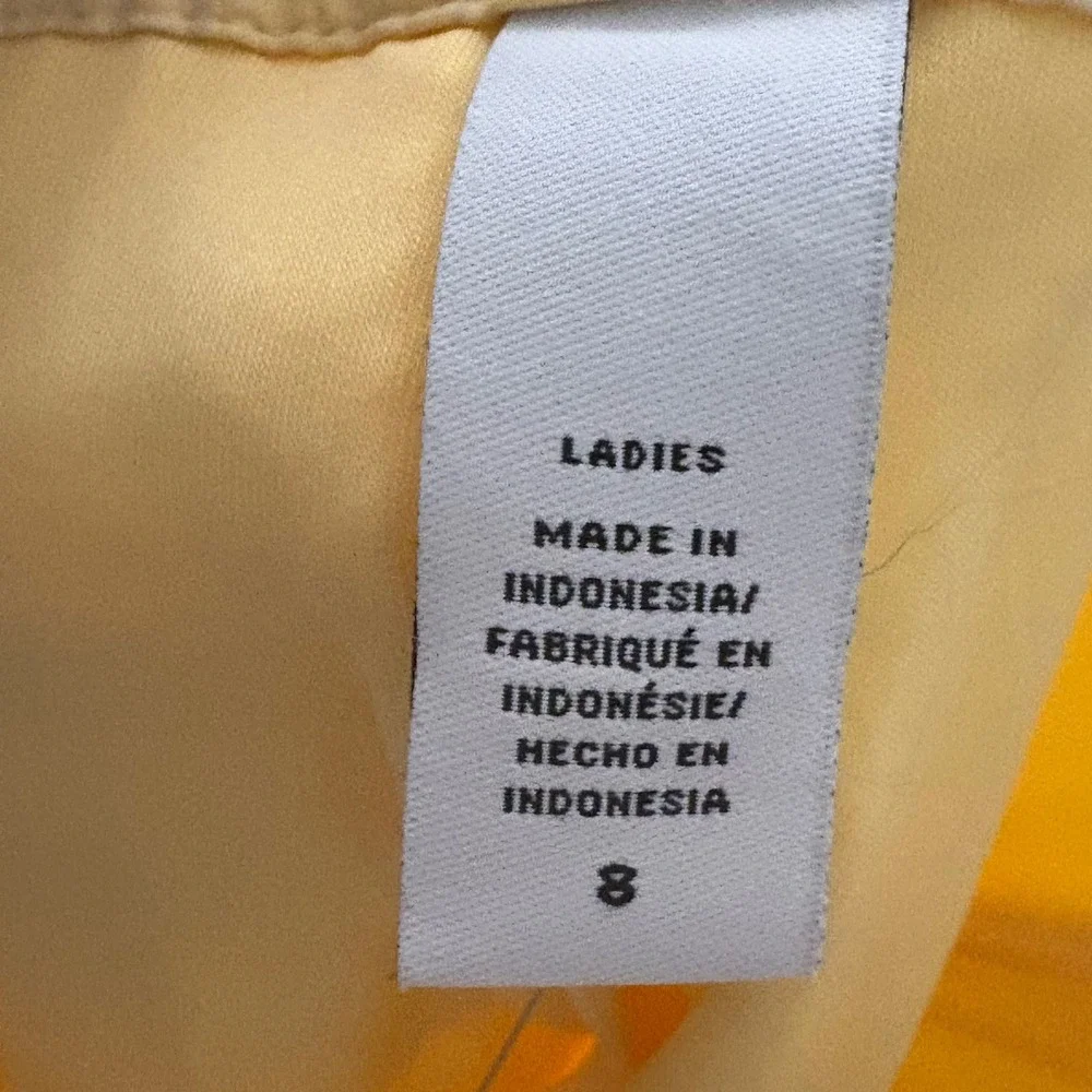 IZOD Golf Classix Yellow Plaid Stretch Skort Womens Size 8 Activewear Skirt